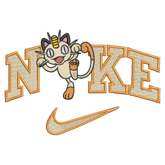 Nike Pokemon Meowth Embroidered Adult Unisex Crewneck Sweatshirt - Picture 12 of 15